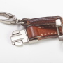 Schlüsselband Lanyard Detail M-Frosch Leder